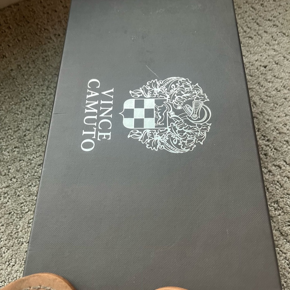 Vince Camuto Brown Studded Sandals - Picture 6 of 8